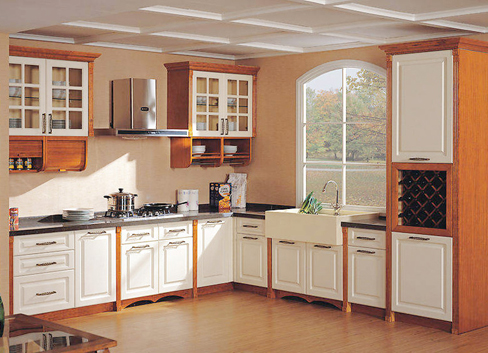 ikea wooden RTA kitchen cabinet